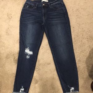 KanCan Distressed Ankle Length Denim size 13
